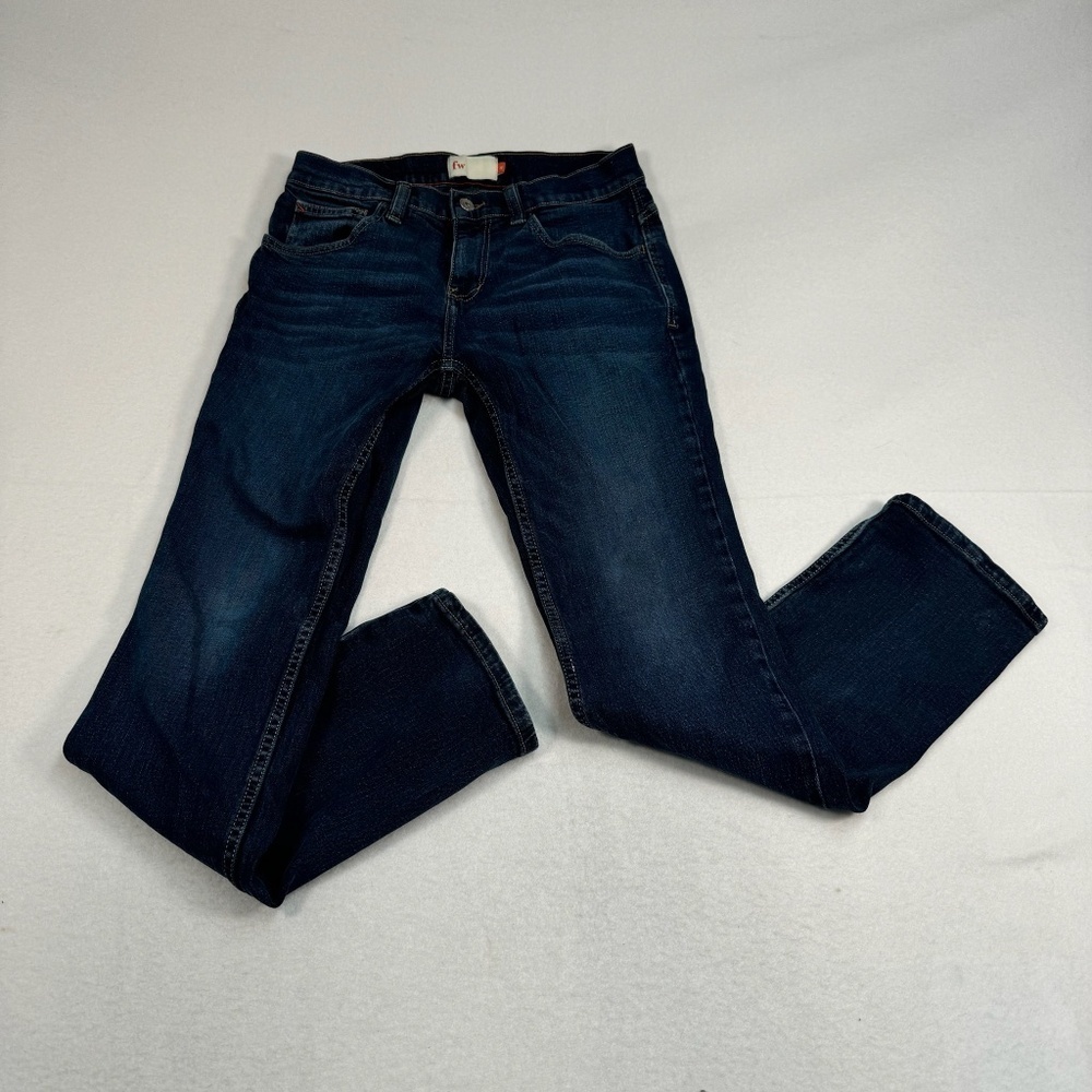 Freeworld Night Train Straight Leg Jeans Mens Size 30 Medium Blue Mid Rise - Picture 2 of 14
